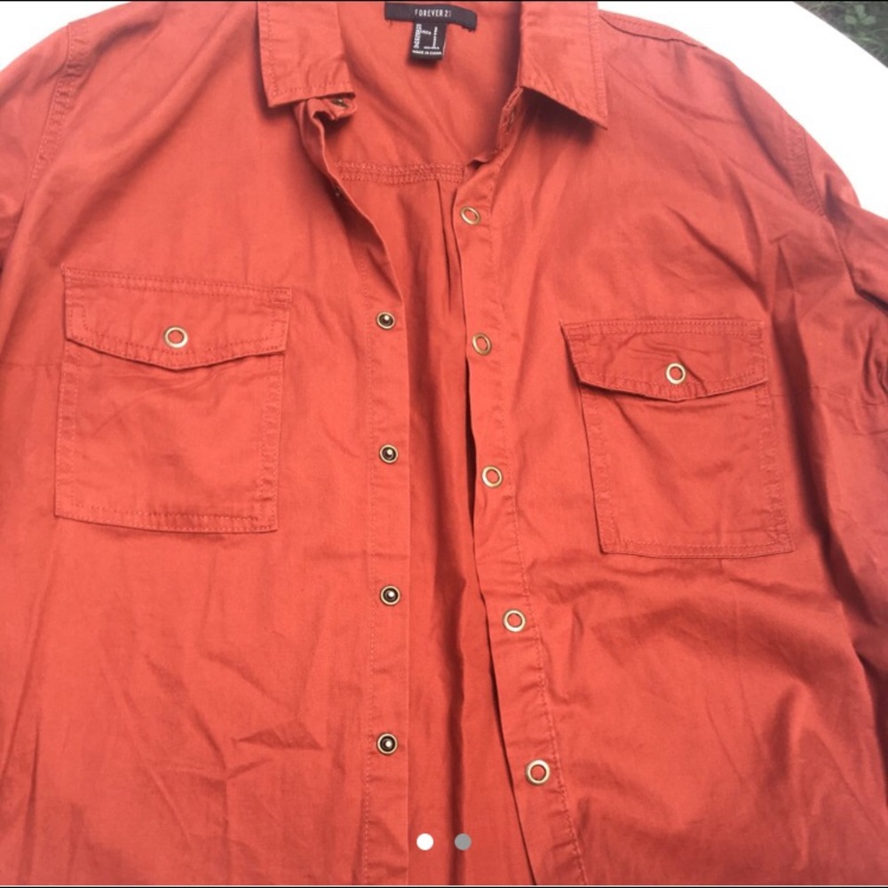 Earth toned button up